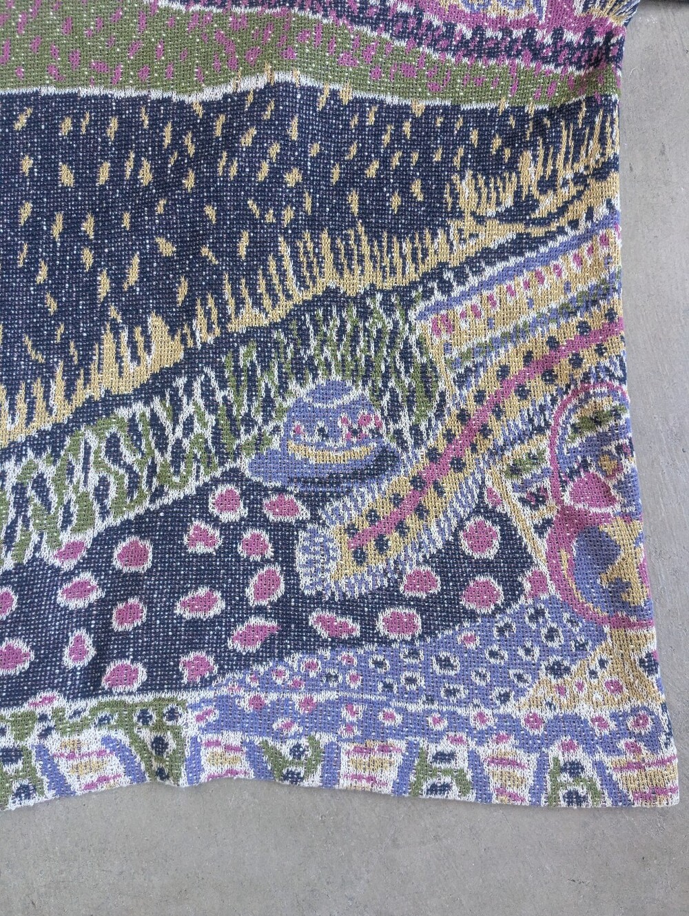 Amazing Vintage Missoni Open Cardigan Floral Figurative 44 - Picture 8 of 16